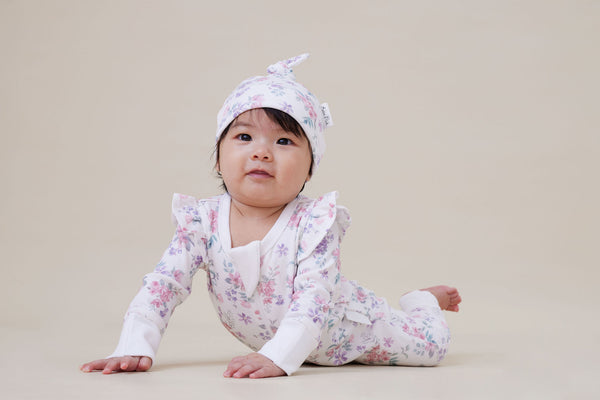 Aster & Oak Pastel Bloom Zip Romper