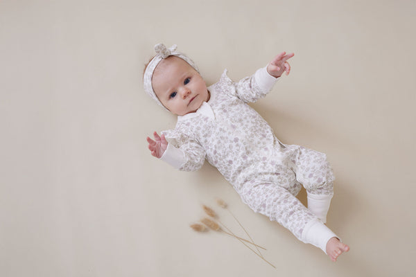 Aster & Oak Pippy Floral Zip Romper