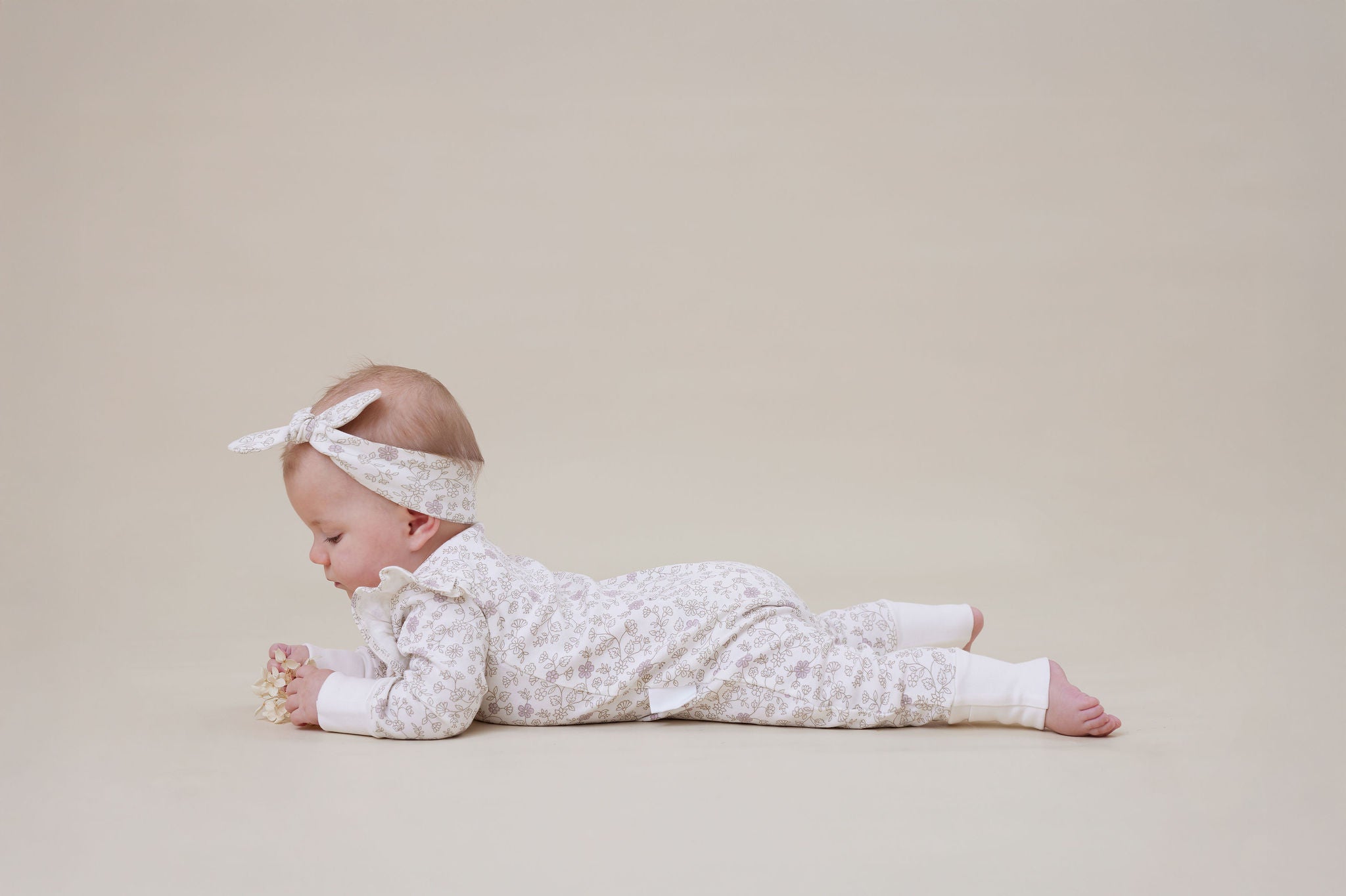 Aster & Oak Pippy Floral Zip Romper