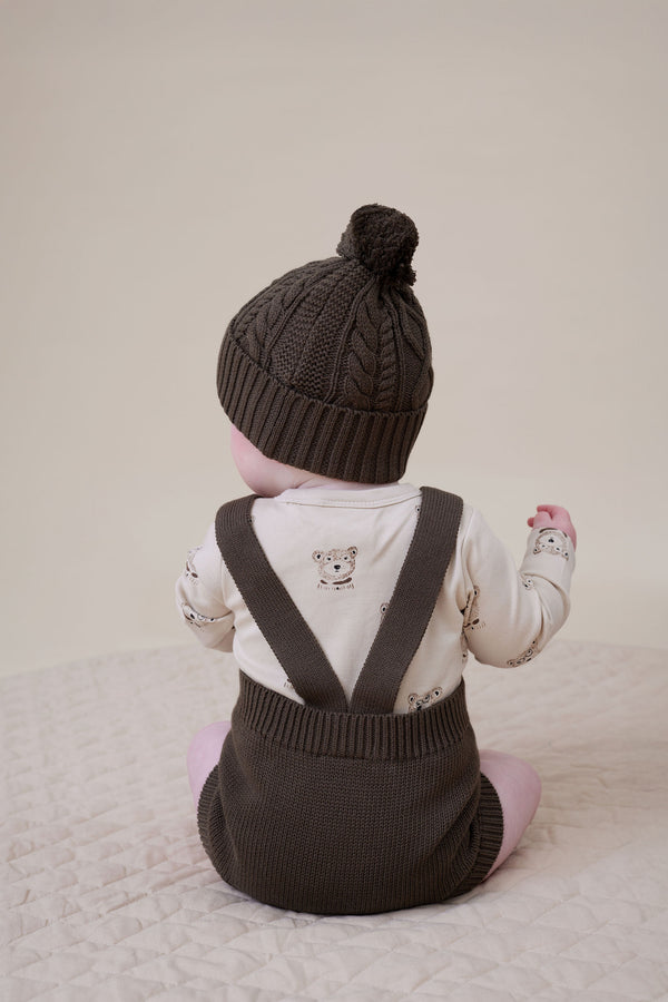 Aster & Oak Espresso Knit Beanie