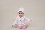 Aster & Oak Coconut Bow Knit Cardigan
