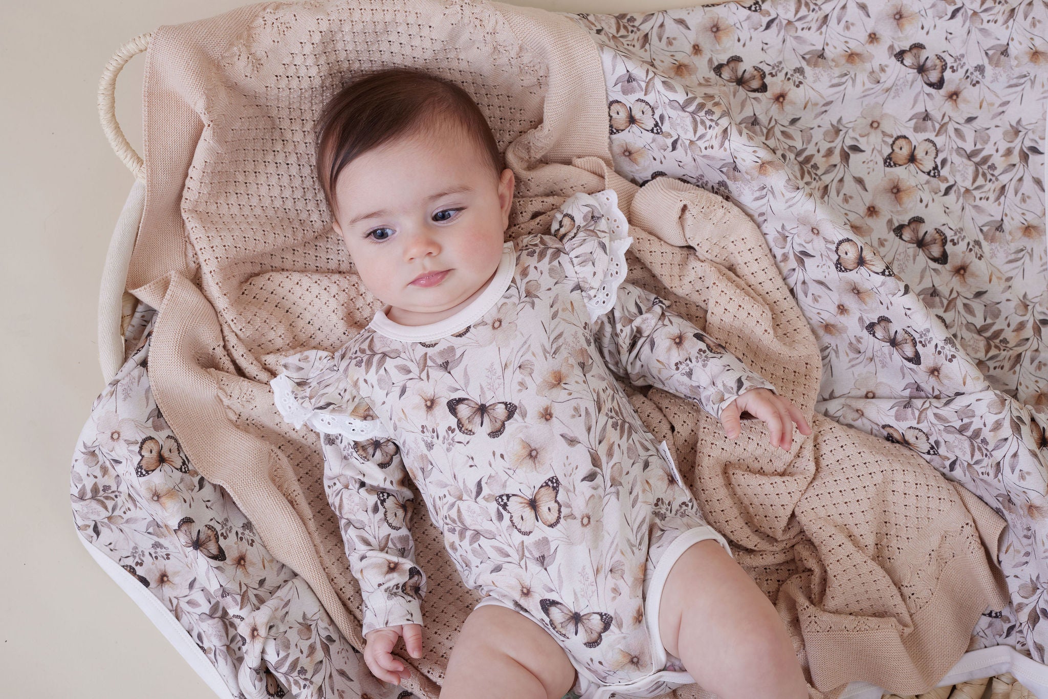 Aster & Oak Butterly Fields Baby Wrap