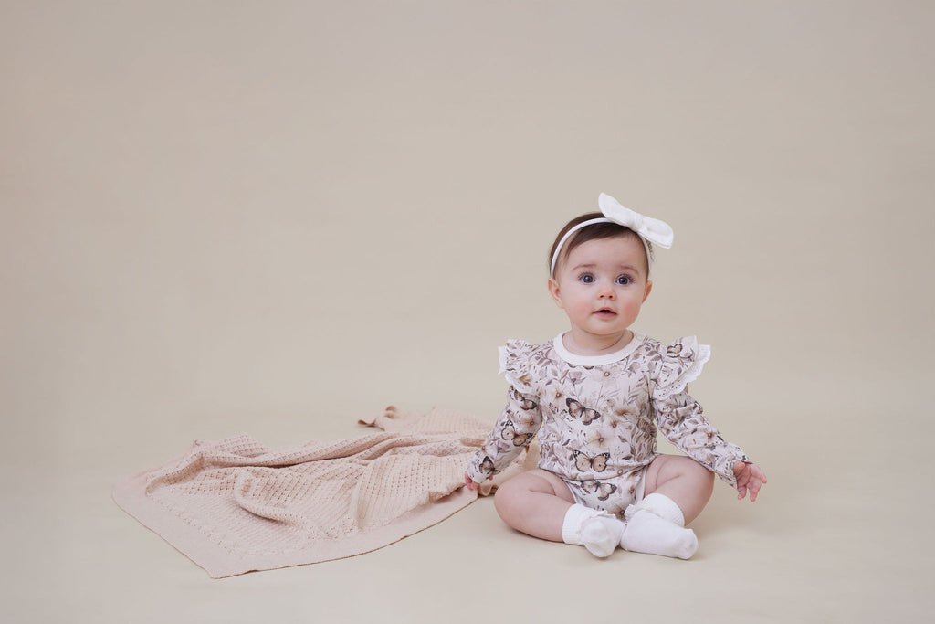 Aster & Oak Butterfly Fields Flutter Onesie
