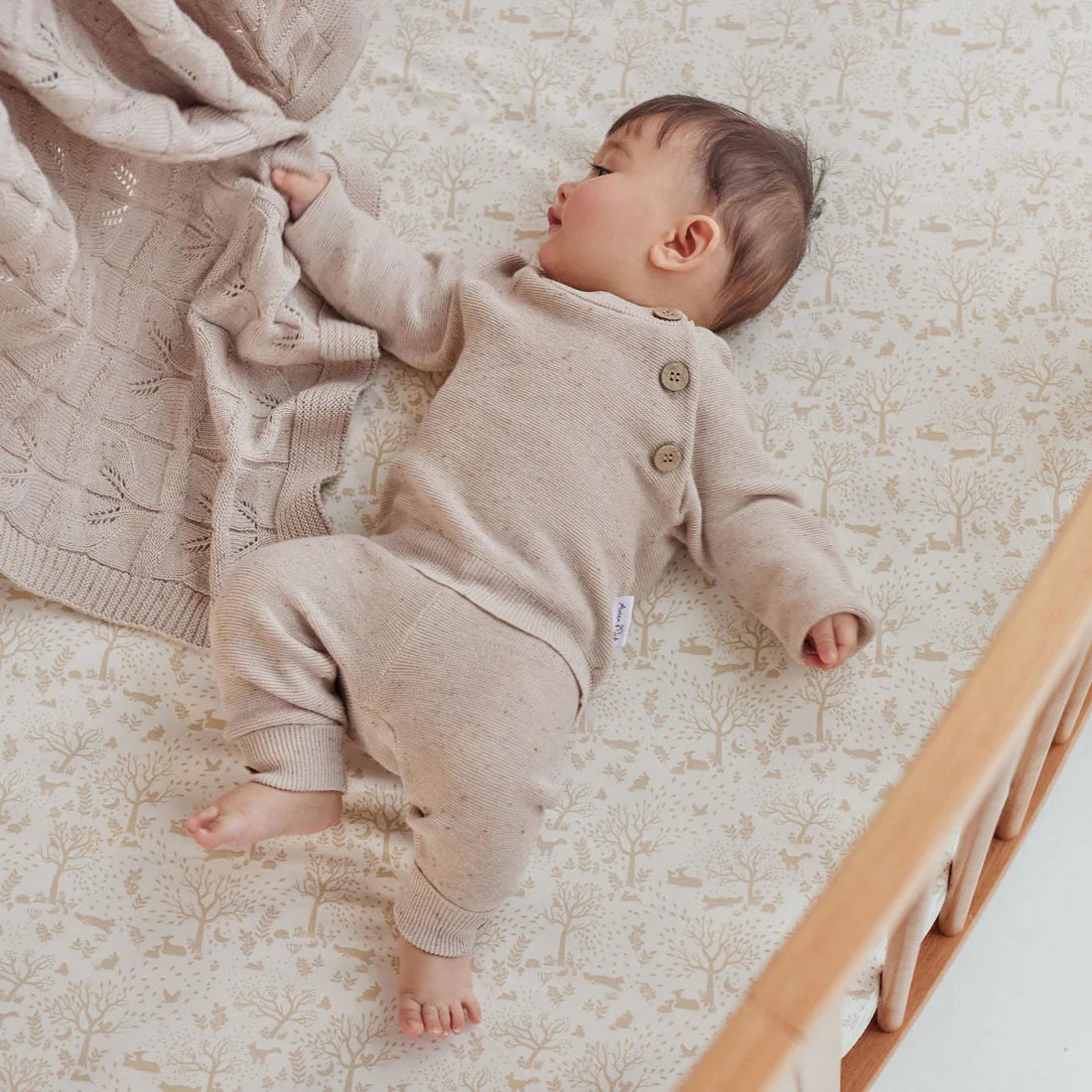 Aster & Oak Sand Fleck Knit Pants
