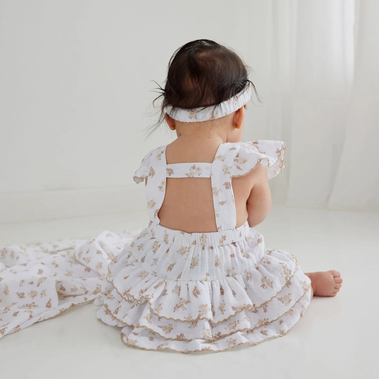 Aster & Oak - Sable Floral Muslin Playsuit