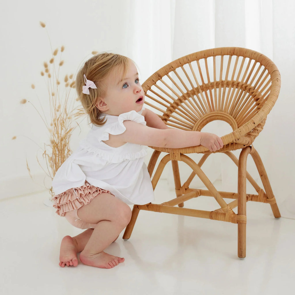 Aster & Oak Petal Pointelle Ruffle Bloomers