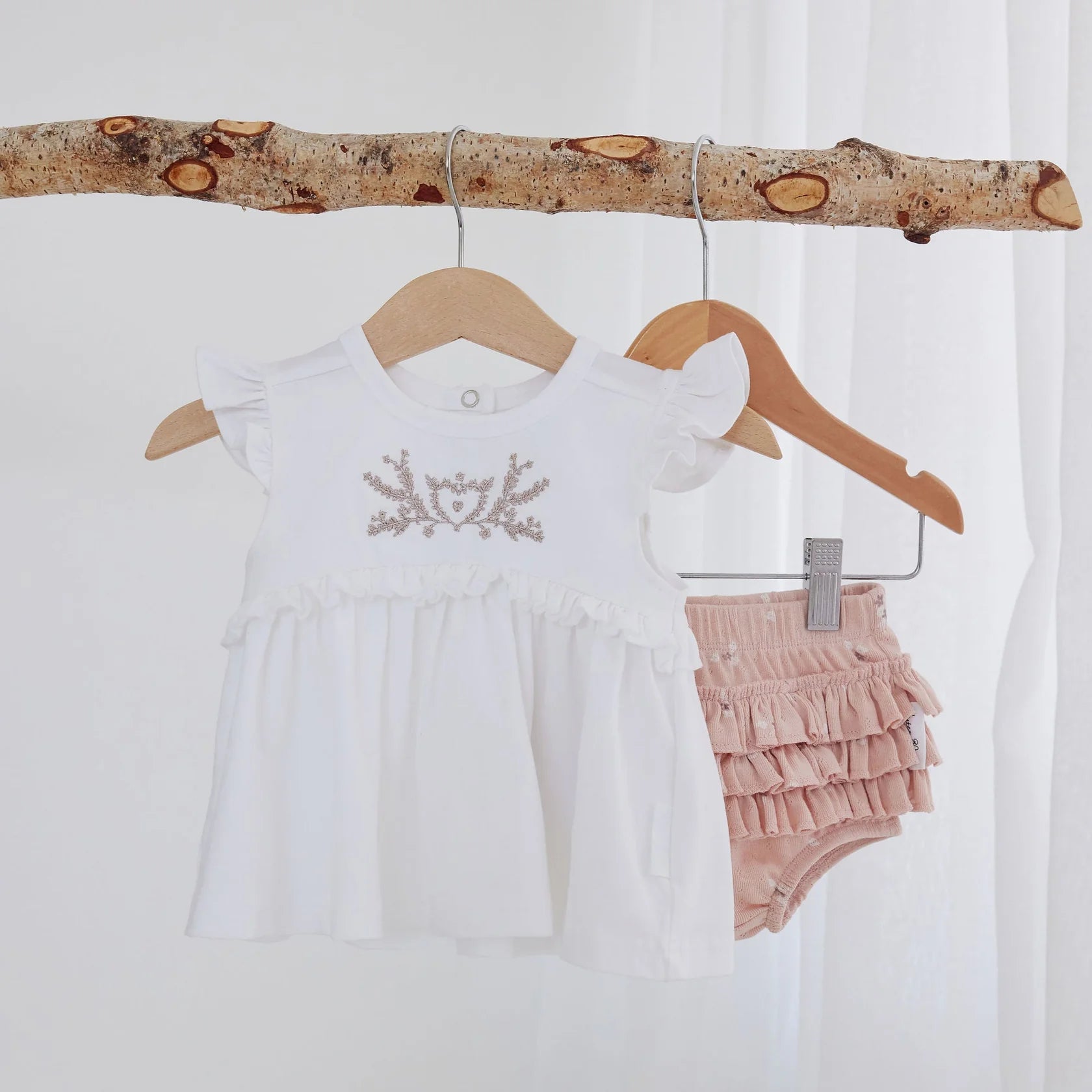 Aster & Oak Petal Pointelle Ruffle Bloomers