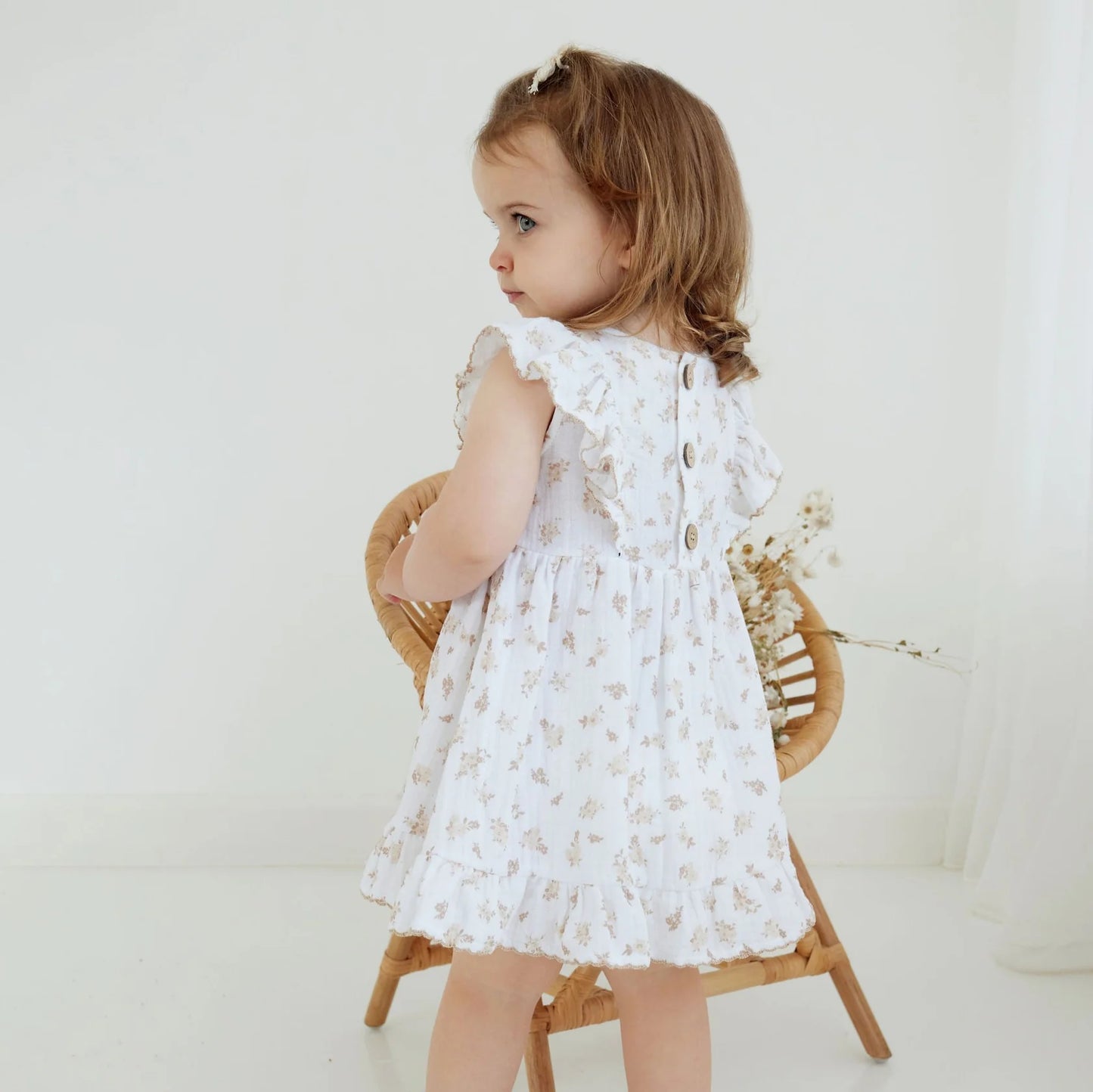 Aster & Oak - Sable Floral Muslin Dress