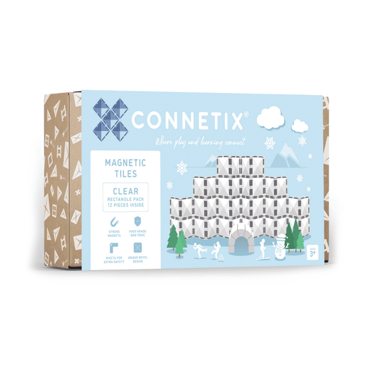 Connetix Clear Rectangle Pack 12pc