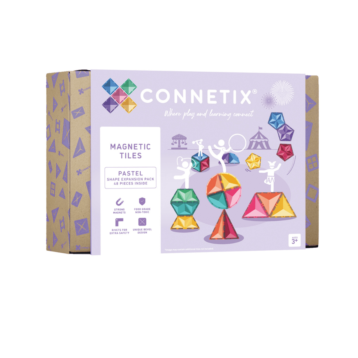 Connetix Pastel Shape Expansion Pack 48pc