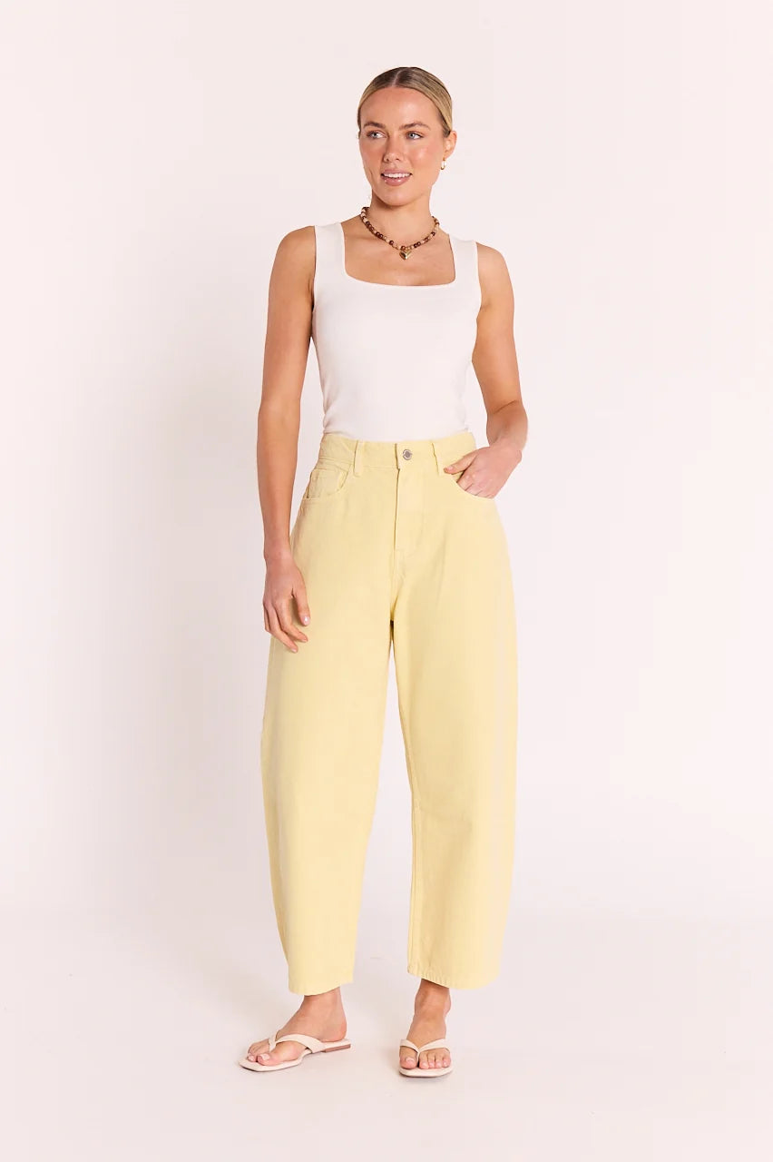 Feather & Noise Lola Cropped Butter Barrel Jeans