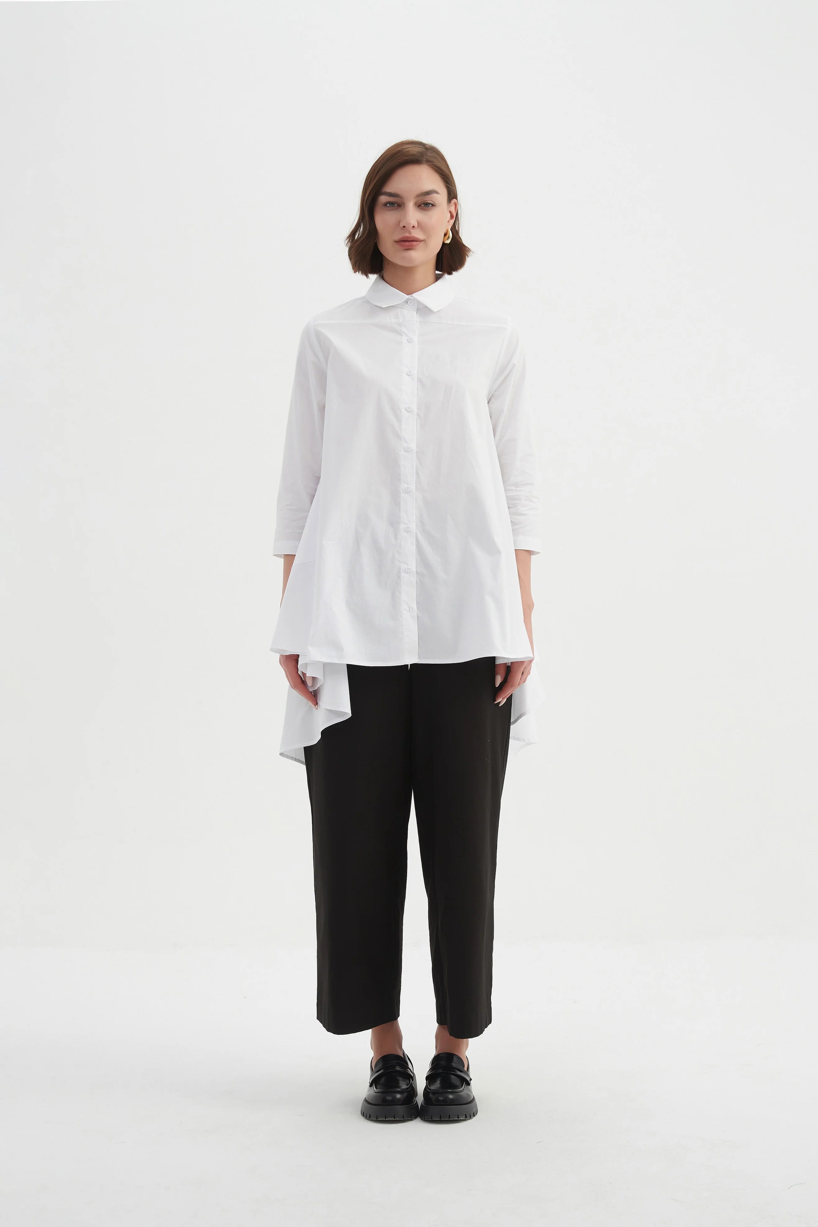 Tirelli Swing Back Shirt- White