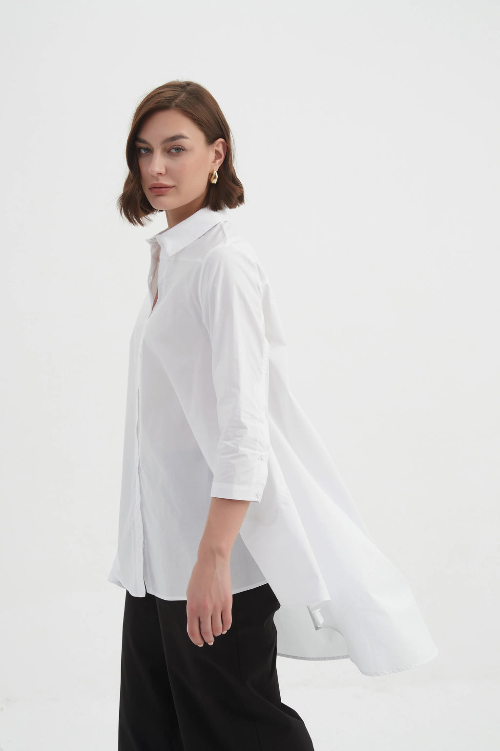 Tirelli Swing Back Shirt- White