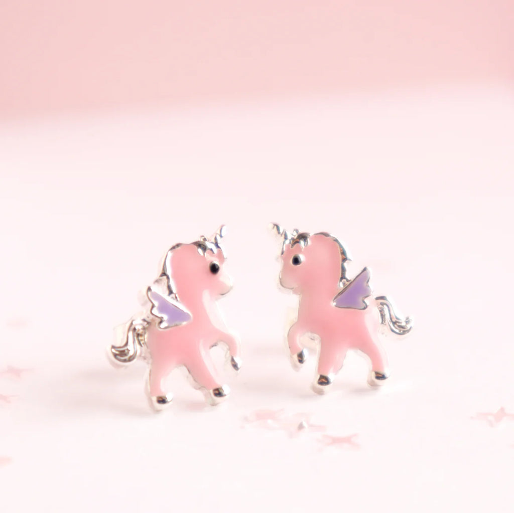 Lauren Hinkley Pink Unicorn Earrings Fairy Box