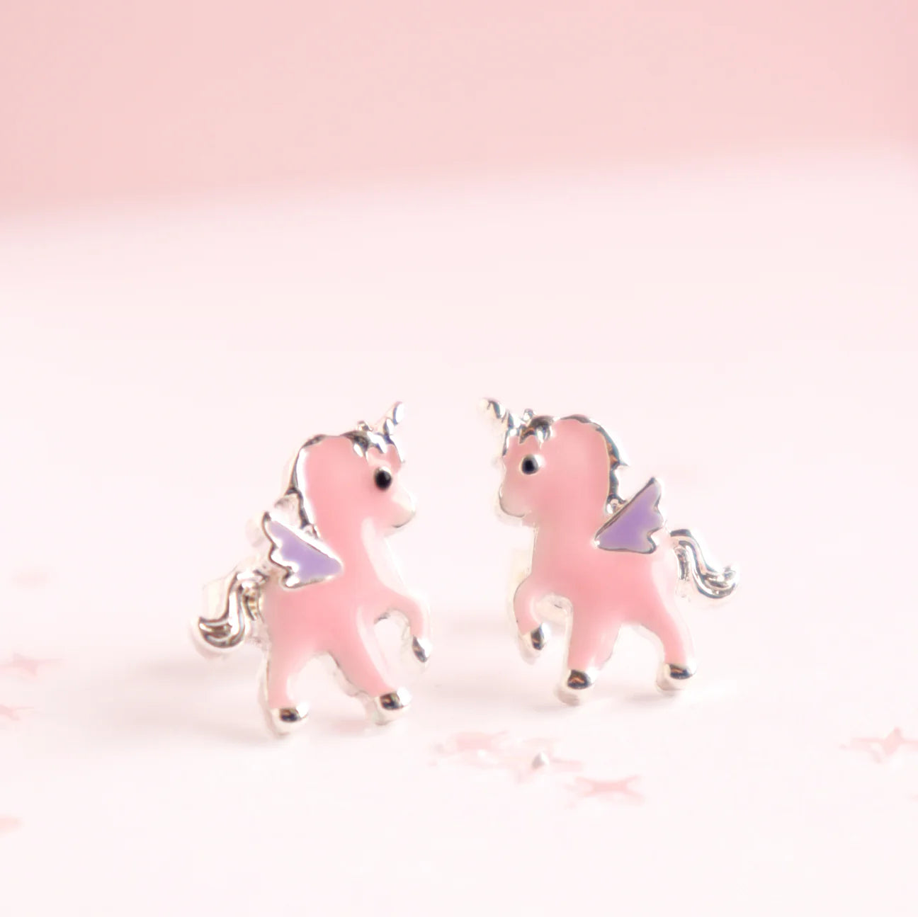 Lauren Hinkley Pink Unicorn Earrings Fairy Box
