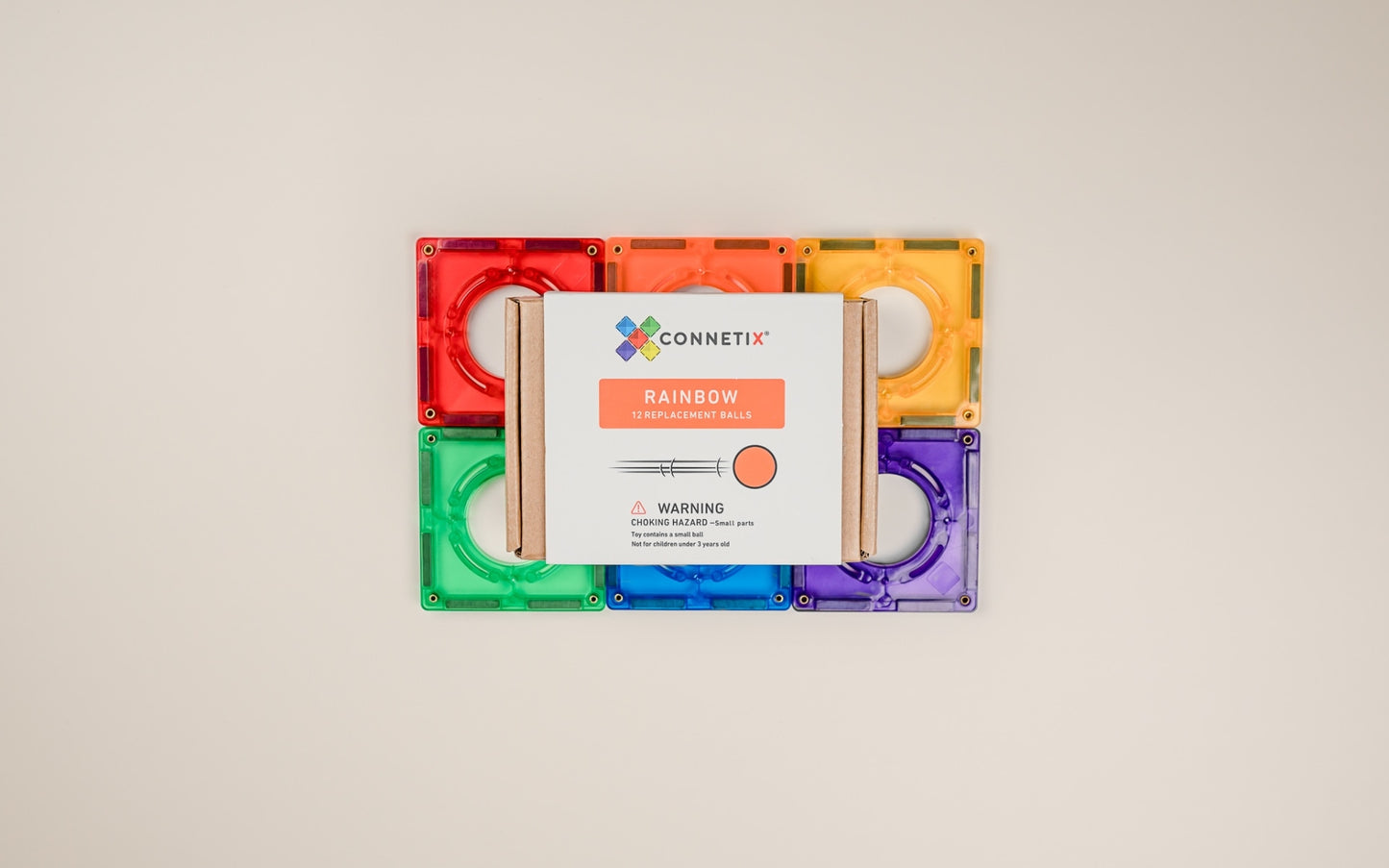 Connetix Rainbow Ball Pack 12pc