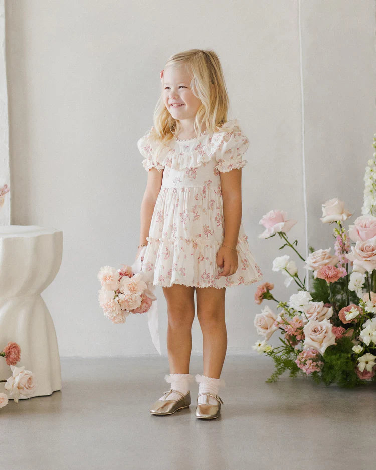 Noralee Ruffle Socks || Ivory, Blush