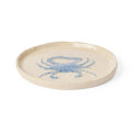 Madras Link Crab Blue Glazed Plate