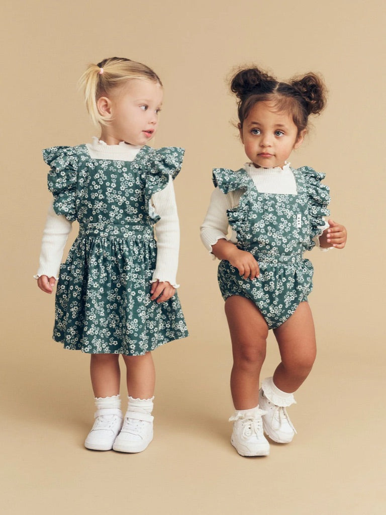 Huxbaby Peek A Boo Bunny Frill Playsuit