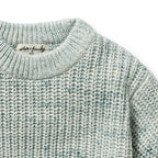 Wilson & Frenchy Moss Speckle Organic Knitted Jumper