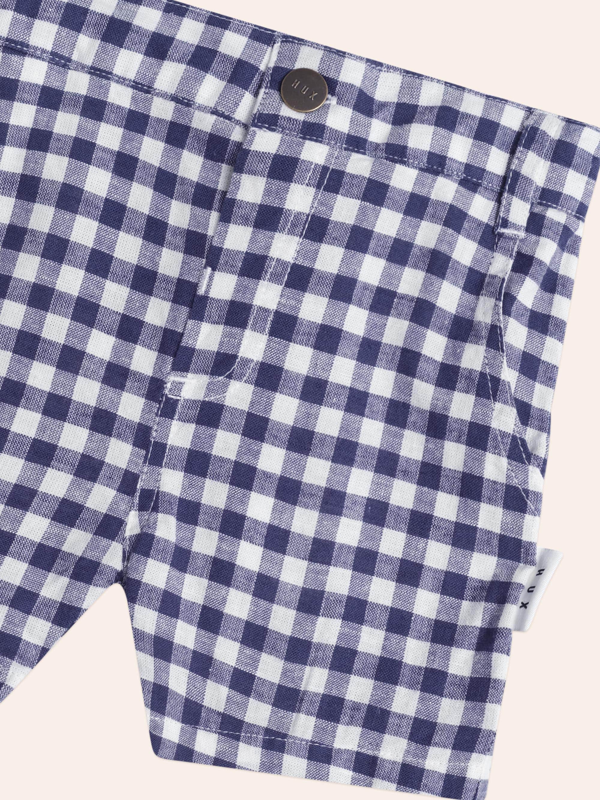 Huxbaby Check Chino Shorts