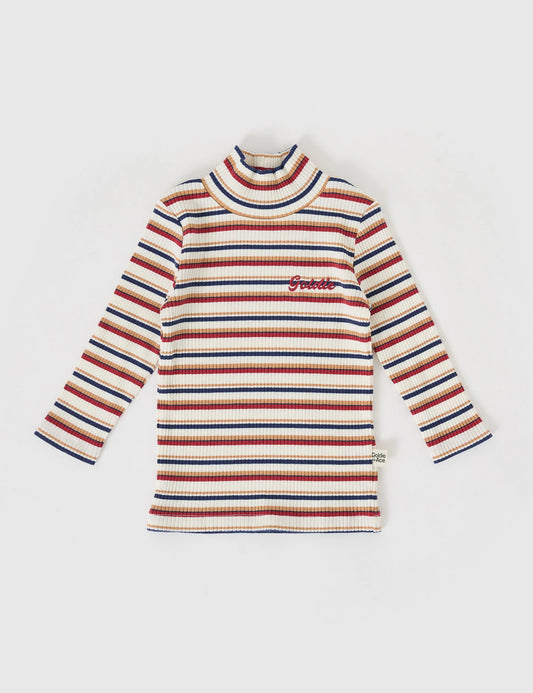 Goldie + Ace Outback Stripe Embroidered Rib Skivvy