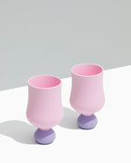 STYLD Unbreakable Silicone Bubble Goblet Set (2 pcs)