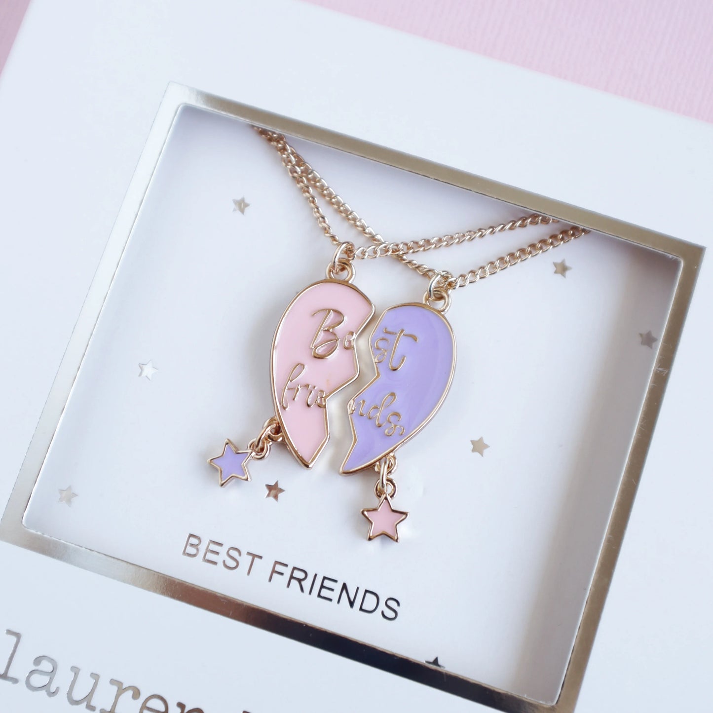 Lauren Hinkley Forever Heart Best Friends Necklace Set