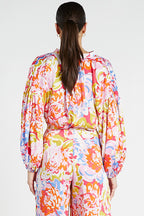Bohemian Traders Billow Sleeve Blouse || Sakura Blossom