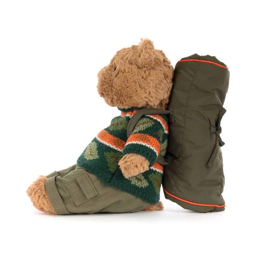 Jellycat Bartholomew Bear Hiking Outfitt