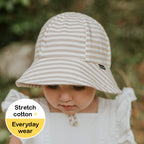 Bed Heads Toddler Bucket Sun Hat - Natural Stripe