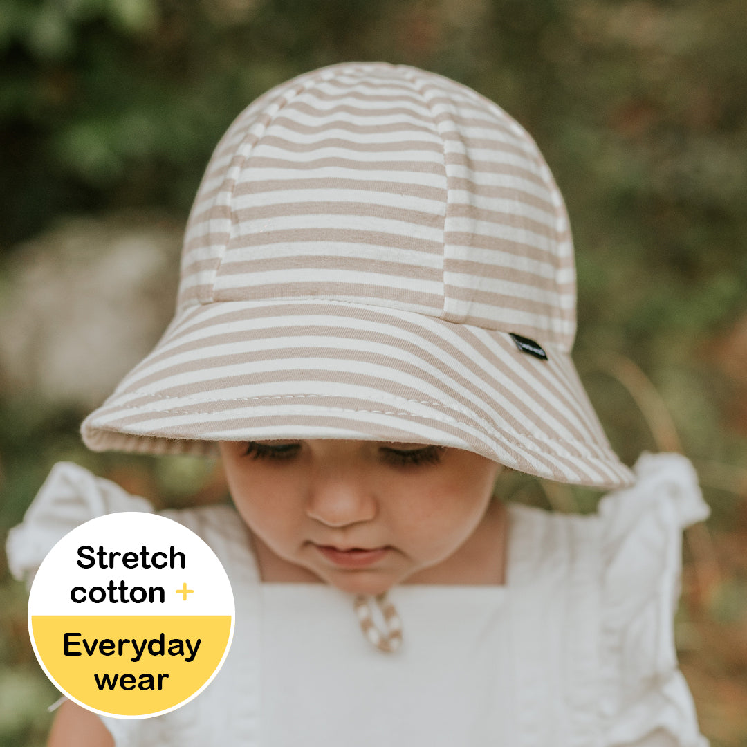 Bed Heads Toddler Bucket Sun Hat - Natural Stripe