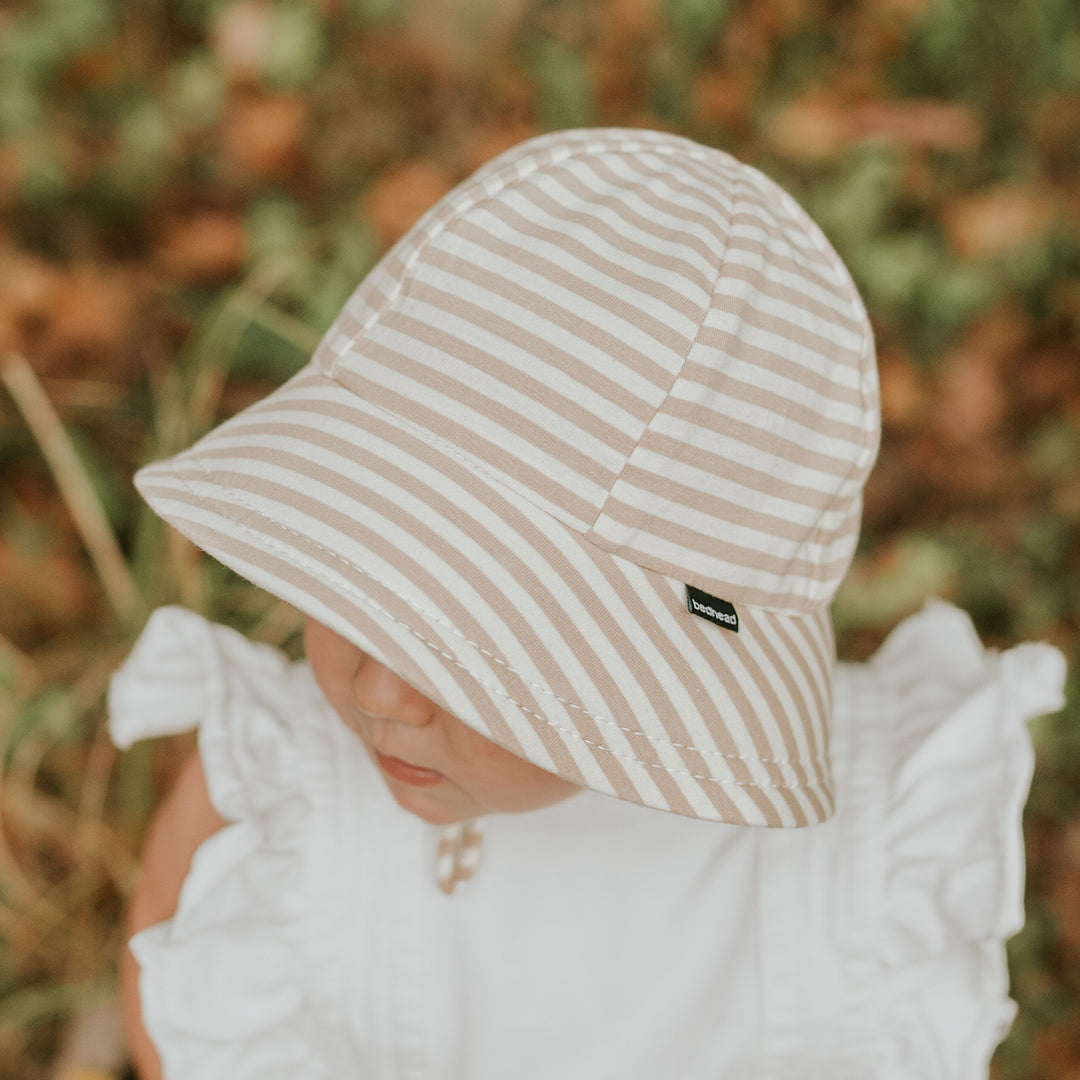 Bed Heads Toddler Bucket Sun Hat - Natural Stripe
