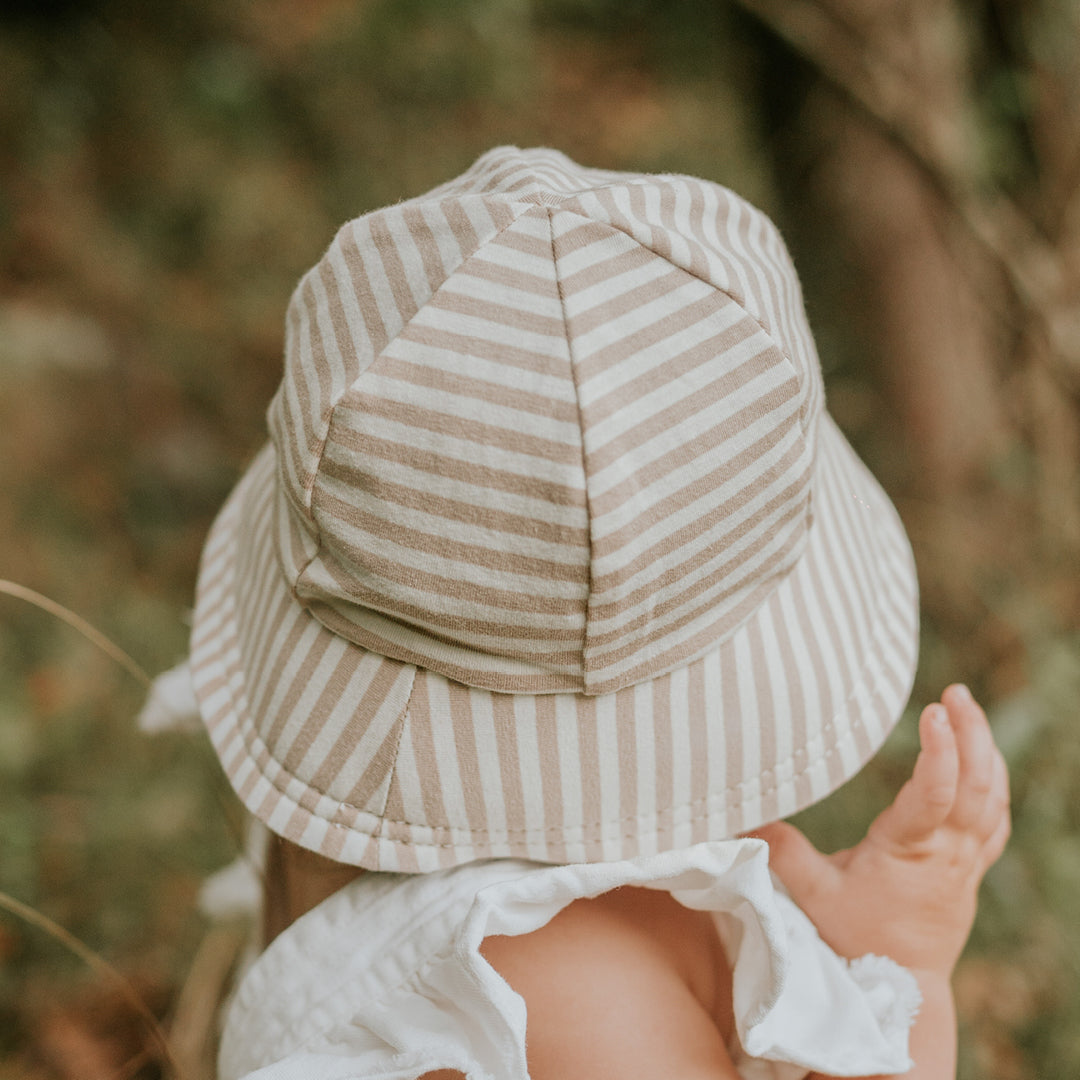 Bed Heads Toddler Bucket Sun Hat - Natural Stripe
