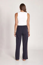 Feather & Noise Noah Wide Pant Navy Camel Stripe
