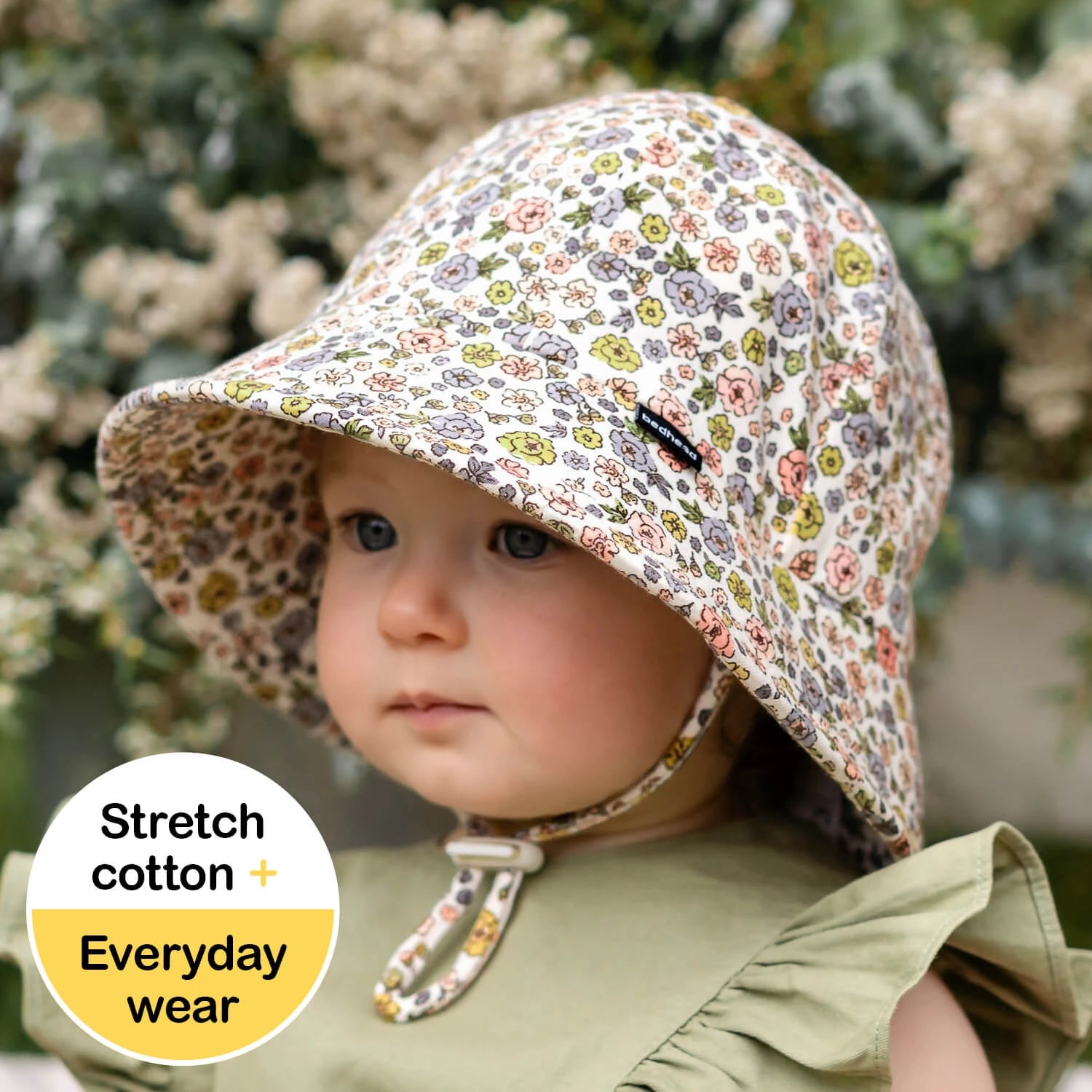 Bed Heads Toddler Bucket Sun Hat - Floret
