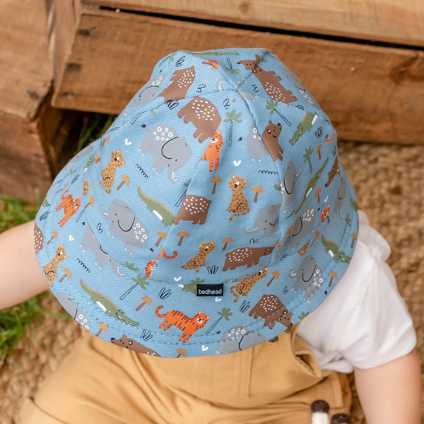 Bed Heads Toddler Bucket Sun Hat - Safari