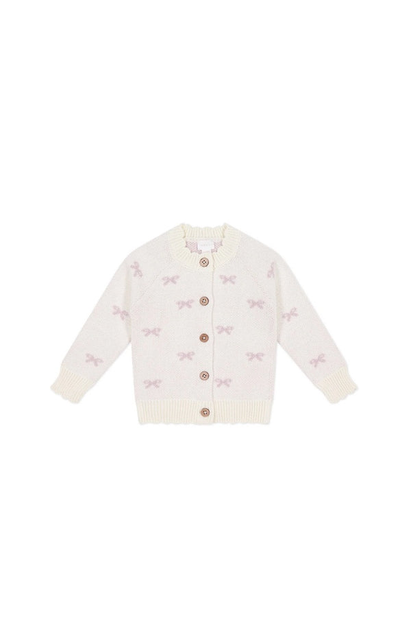 Jamie Kay Daisy Cardigan - Ballet Bow Egret