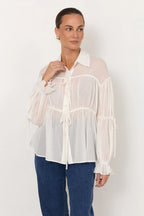 Adorne Darby Tie Detail Shirt