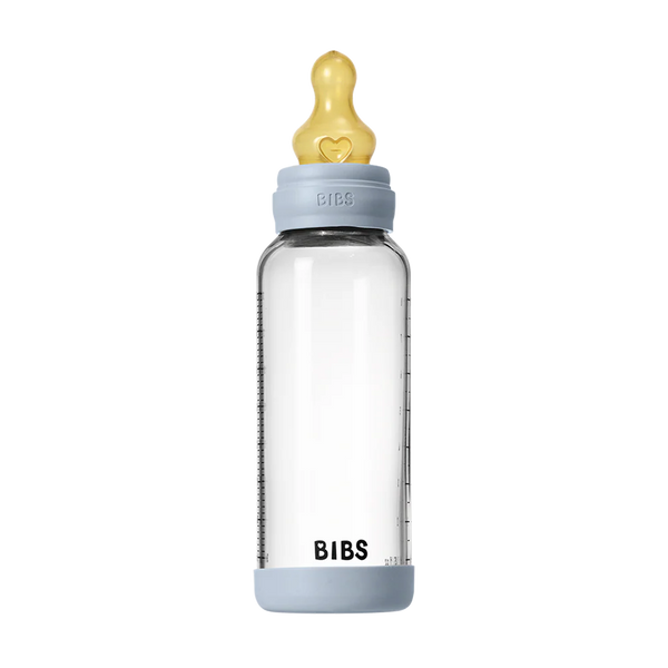 Bibs Baby Glass Bottle Set 240ml Latex- Assorted
