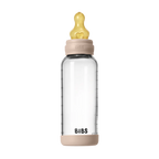 Bibs Baby Glass Bottle Set 240ml Latex- Assorted