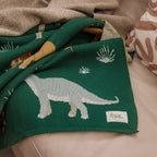 Fox & Fallow Dinos Throw Blanket