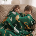 Fox & Fallow Dinos Throw Blanket