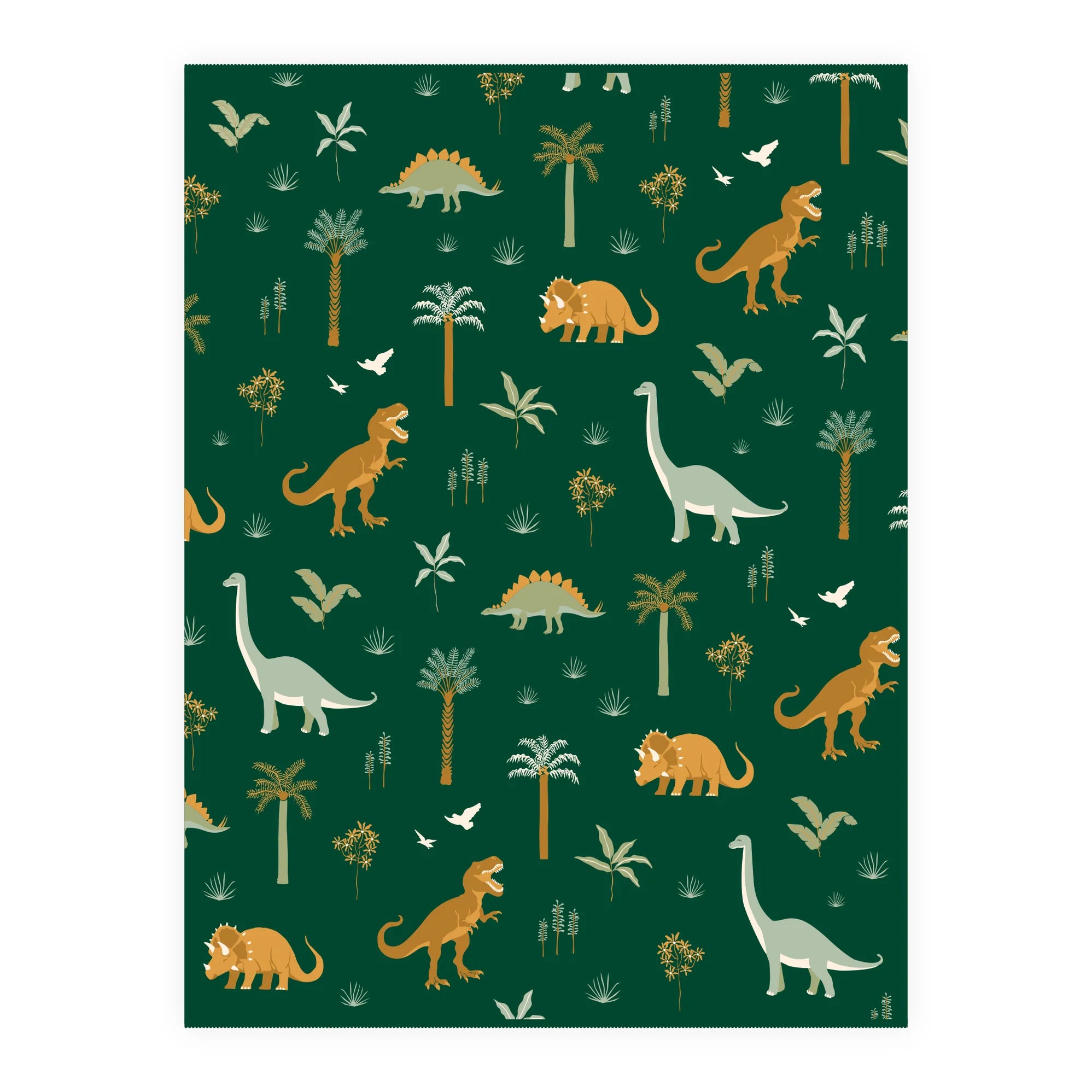 Fox & Fallow Dinos Throw Blanket