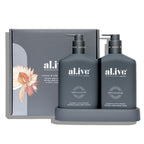 Al.ive Body WASH & LOTION DUO + TRAY - COCONUT & WILD ORANGE