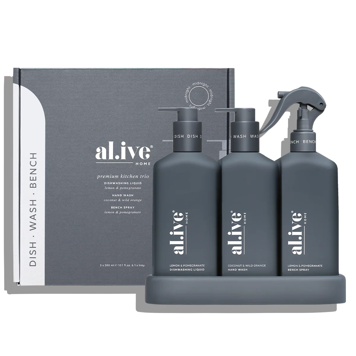 Al.ive Premium Kitchen Trio Lemon & Pomegranate with Coconut & Wild Orange