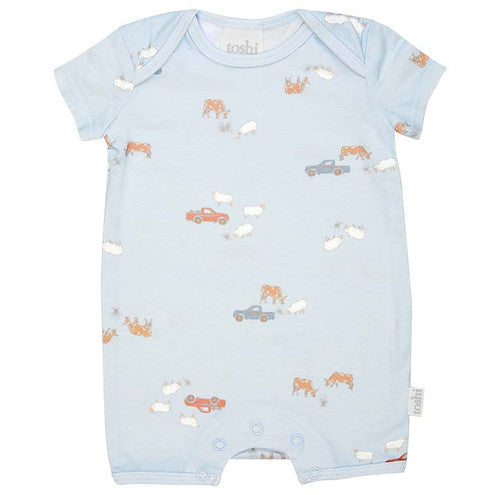 Toshi Onesie Short Sleeve Classic Sheep Station