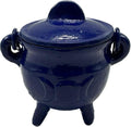 Cast Iron Cauldron Triple Moon with Lid - Assorted