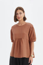 Tirelli - Bishop Sleeve Shirring Top