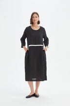 Tirelli Contrast Trim Ovoid Dress